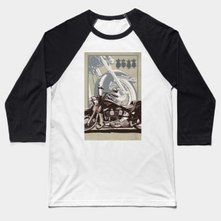 Vintage retro Motorcycle poster art Baseball T-Shirt